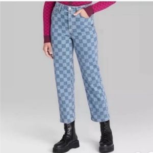 wild fable checkerboard jeans | 16